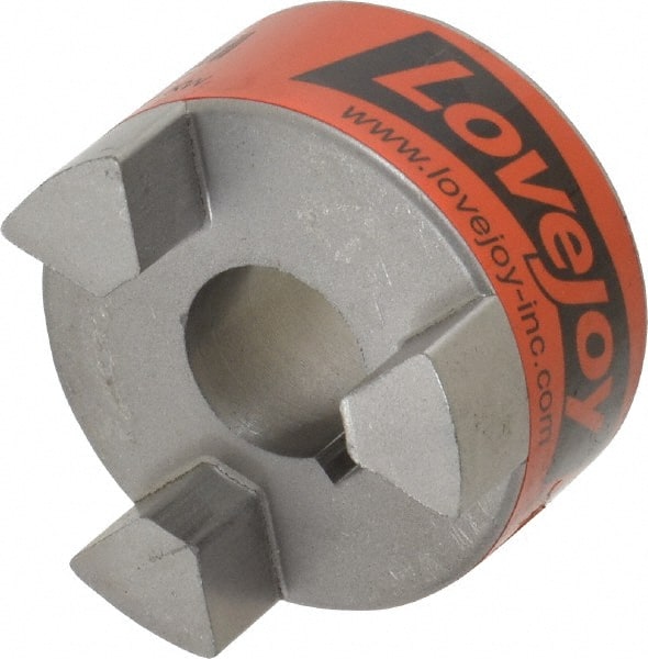 Lovejoy - 20mm Max Bore, 6mm x 2.8mm Keyway Width x Depth, Flexible Coupling Hub - 2.11" OD, 2-1/2" OAL, Sintered Iron, Order 2 Hubs & 1 Spider for Complete Coupling - Exact Tooling