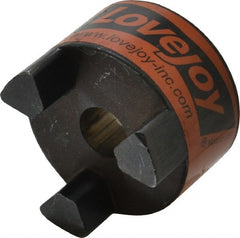 Lovejoy - 3/4" Max Bore Diam, 3/16" x 3/32" Keyway Width x Depth, Flexible Coupling Hub - 2.54" OD, 3-1/2" OAL, Sintered Iron, Order 2 Hubs & 1 Spider for Complete Coupling - Exact Tooling