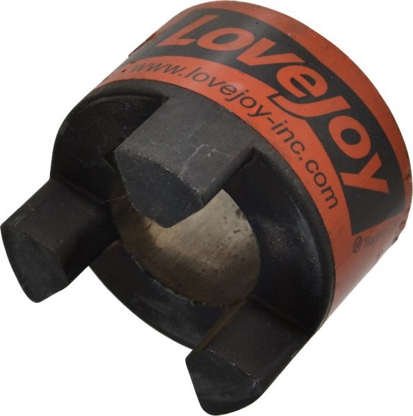 Lovejoy - 1-3/8" Max Bore Diam, 5/16" x 5/32" Keyway Width x Depth, Flexible Coupling Hub - 2.54" OD, 3-1/2" OAL, Sintered Iron, Order 2 Hubs & 1 Spider for Complete Coupling - Exact Tooling