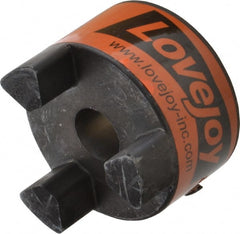 Lovejoy - 19mm Max Bore, 6mm x 2.8mm Keyway Width x Depth, Flexible Coupling Hub - 2.54" OD, 3-1/2" OAL, Sintered Iron, Order 2 Hubs & 1 Spider for Complete Coupling - Exact Tooling