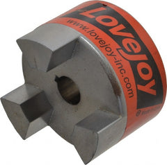 Lovejoy - 3/4" Max Bore Diam, 3/16" x 3/32" Keyway Width x Depth, Flexible Coupling Hub - 3.31" OD, 4-1/4" OAL, Sintered Iron, Order 2 Hubs & 1 Spider for Complete Coupling - Exact Tooling