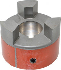 Lovejoy - 1-3/8" Max Bore Diam, 5/16" x 5/32" Keyway Width x Depth, Flexible Coupling Hub - 3.31" OD, 4-1/4" OAL, Sintered Iron, Order 2 Hubs & 1 Spider for Complete Coupling - Exact Tooling