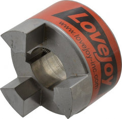 Lovejoy - 1-1/2" Max Bore Diam, 3/8" x 3/16" Keyway Width x Depth, Flexible Coupling Hub - 3.31" OD, 4-1/4" OAL, Sintered Iron, Order 2 Hubs & 1 Spider for Complete Coupling - Exact Tooling