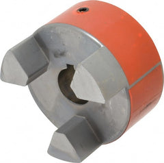 Lovejoy - 1-1/8" Max Bore Diam, Flexible Hub Coupling - 3-3/4" OD, 4-1/2" OAL, Sintered Iron - Exact Tooling