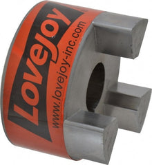 Lovejoy - 1-1/4" Max Bore Diam, Flexible Hub Coupling - 3-3/4" OD, 4-1/2" OAL, Sintered Iron - Exact Tooling