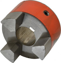 Lovejoy - 1-1/2" Max Bore Diam, Flexible Hub Coupling - 3-3/4" OD, 4-1/2" OAL, Metal - Exact Tooling