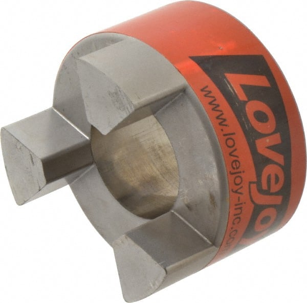 Lovejoy - 1-7/8" Max Bore Diam, Flexible Hub Coupling - 3-3/4" OD, 4-1/2" OAL, Sintered Iron - Exact Tooling
