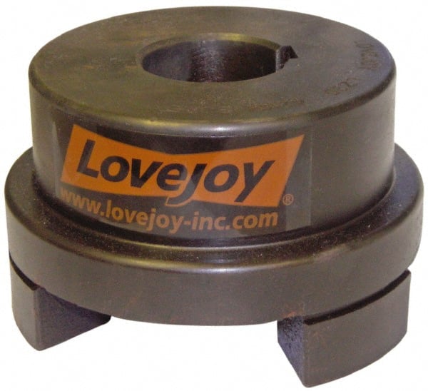 Lovejoy - 1-5/8" Max Bore Diam, Flexible Hub Coupling - 4-1/2" OD, 4.88" OAL, Sintered Iron - Exact Tooling