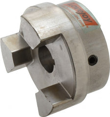 Lovejoy - 1-1/4" Max Bore Diam, Flexible Hub Coupling - 4-1/2" OD, 4.88" OAL, Sintered Iron - Exact Tooling