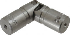Lovejoy - 5/8" Bore Depth, 378 In/Lbs. Torque, D-Type Single Universal Joint - 1/4" Inside x 1/2" Outside Diam, 2" OAL - Exact Tooling