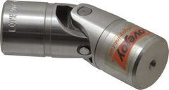 Lovejoy - 1-1/16" Bore Depth, 5,220 In/Lbs. Torque, D-Type Single Universal Joint - 5/8" Inside x 1-1/4" Outside Diam, 3-3/4" OAL - Exact Tooling