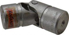 Lovejoy - 1-1/2" Bore Depth, 15,600 In/Lbs. Torque, D-Type Single Universal Joint - 1" Inside x 2" Outside Diam, 5-7/16" OAL - Exact Tooling