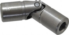 Lovejoy - 7/8" Bore Depth, 768 In/Lbs. Torque, D-Type Single Universal Joint - 3/8" Inside x 3/4" Outside Diam, 2-11/16" OAL - Exact Tooling