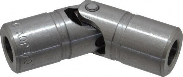 Lovejoy - 7/8" Bore Depth, 1,176 In/Lbs. Torque, D-Type Single Universal Joint - 7/16" Inside x 7/8" Outside Diam, 3" OAL - Exact Tooling
