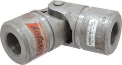 Lovejoy - 1-1/2" Bore Depth, 15,600 In/Lbs. Torque, D-Type Single Universal Joint - 1" Inside x 2" Outside Diam, 5-7/16" OAL - Exact Tooling
