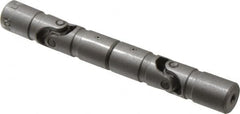 Lovejoy - 5/8" Bore Depth, 378 In/Lbs. Torque, DD-Type Double Universal Joint - 1/4" Inside x 1/2" Outside Diam, 4" OAL - Exact Tooling