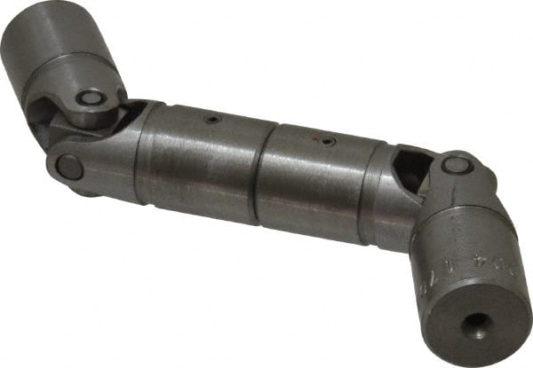 Lovejoy - 7/8" Bore Depth, 768 In/Lbs. Torque, DD-Type Double Universal Joint - 3/8" Inside x 3/4" Outside Diam, 5-3/8" OAL - Exact Tooling