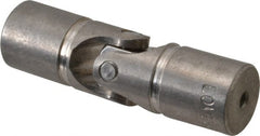 Lovejoy - 7/8" Bore Depth, 512 In/Lbs. Torque, D-Type Single Universal Joint - 3/8" Inside x 3/4" Outside Diam, 2-11/16" OAL - Exact Tooling