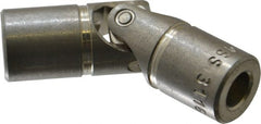 Lovejoy - 7/8" Bore Depth, 512 In/Lbs. Torque, D-Type Single Universal Joint - 3/8" Inside x 3/4" Outside Diam, 2-11/16" OAL - Exact Tooling