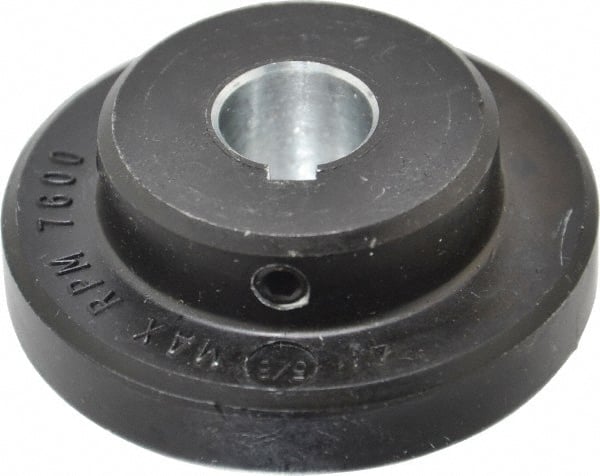 Lovejoy - 5/8" Max Bore Diam, 3/16" x 3/32" Keyway Width x Depth, Flexible Coupling Hub - 2.046" OD, 2.38" OAL, Cast Iron - Exact Tooling