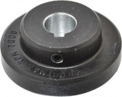 Lovejoy - 5/8" Max Bore Diam, 3/16" x 3/32" Keyway Width x Depth, Flexible Coupling Hub - 2.046" OD, 2.38" OAL, Cast Iron - Exact Tooling