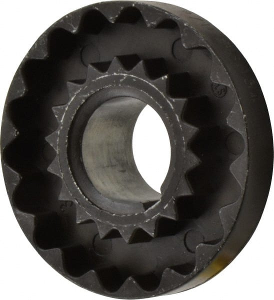 Lovejoy - 7/8" Max Bore Diam, 3/16" x 3/32" Keyway Width x Depth, Flexible Coupling Hub - 2.046" OD, 2.38" OAL, Cast Iron - Exact Tooling