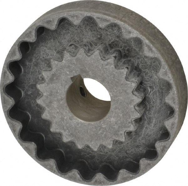 Lovejoy - 1" Max Bore Diam, 1/4" x 1/8" Keyway Width x Depth, Flexible Coupling Hub - 4" OD, 3-1/2" OAL, Cast Iron - Exact Tooling