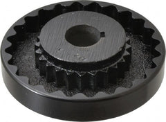 Lovejoy - 1" Max Bore Diam, 1/4" x 1/8" Keyway Width x Depth, Flexible Coupling Hub - 4-5/8" OD, 3.94" OAL, Cast Iron - Exact Tooling