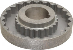 Lovejoy - 1-1/2" Max Bore Diam, 3/8" x 3/16" Keyway Width x Depth, Flexible Coupling Hub - 4-5/8" OD, 3.94" OAL, Cast Iron - Exact Tooling