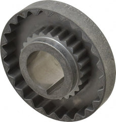Lovejoy - 1-5/8" Max Bore Diam, 3/8" x 3/16" Keyway Width x Depth, Flexible Coupling Hub - 4-5/8" OD, 3.94" OAL, Cast Iron - Exact Tooling