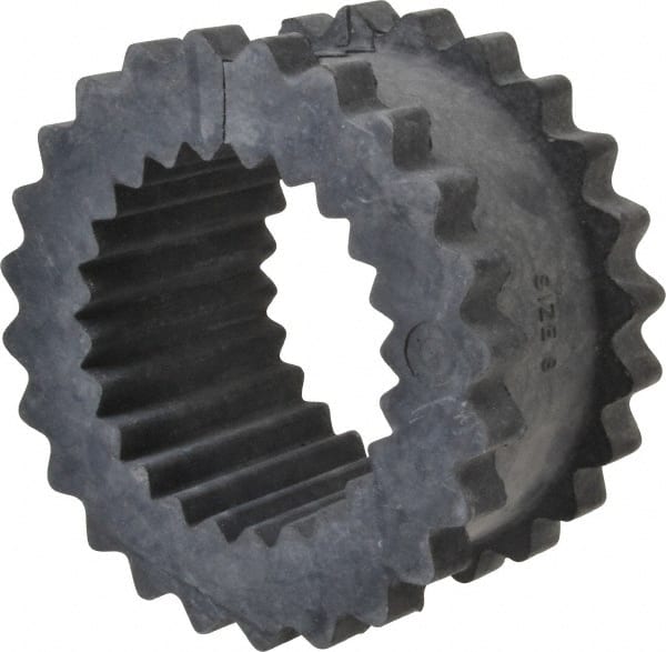 Lovejoy - 8 One Piece Split Flexible Coupling Sleeve Insert - 5.06" OD, 2-1/2" OAL, EPDM - Exact Tooling