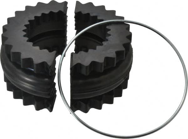 Lovejoy - 8 Two Piece Flexible Coupling Sleeve Insert - 5.06" OD, 2-1/2" OAL, EPDM - Exact Tooling