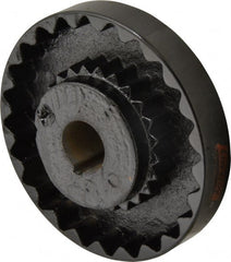 Lovejoy - 1-1/8" Max Bore Diam, 1/4" x 1/8" Keyway Width x Depth, Flexible Coupling Hub - 5.45" OD, 4.44" OAL, Cast Iron - Exact Tooling