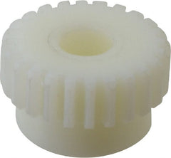 Poly Hi Solidur - 16 Pitch, 1-1/2" Pitch Diam, 24 Tooth Spur Gear - 1/2" Face Width, 1/2" Bore Diam, 1-5/16" Hub Diam, Nylon - Exact Tooling