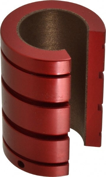 Pacific Bearing - 1" ID, 3,525 Lb Static Load Capacity, Open Linear Bearing - 1-9/16" OD - Exact Tooling