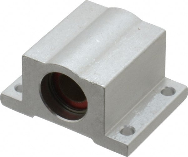 Pacific Bearing - 3/8" ID, 1-3/4" OAW x 1.313" OAL x 0.938" OAH Closed Single Pillow Block - 1-5/16 Inch Overall Length x 15/16 Inch Overall Height x 1-3/4 Inch Width, - Exact Tooling