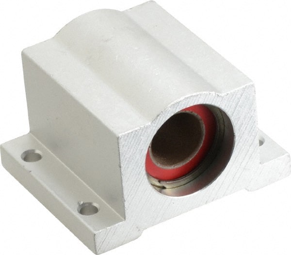 Pacific Bearing - 1/2" ID, 2" OAW x 1.688" OAL x 1-1/4" OAH Closed Single Pillow Block - 1-11/16 Inch Overall Length x 1-1/4 Inch Overall Height x 2 Inch Width, - Exact Tooling