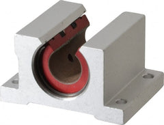 Pacific Bearing - 1/2" ID, 2" OAW x 1.688" OAL x 1-1/4" OAH Open Single Pillow Block - 1-11/16 Inch Overall Length x 1-1/4 Inch Overall Height x 2 Inch Width, - Exact Tooling