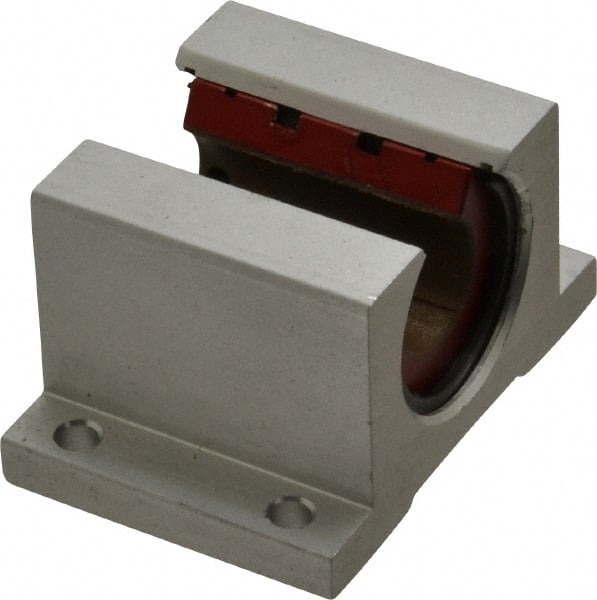 Pacific Bearing - 5/8" ID, 2-1/2" OAW x 1.938" OAL x 1-5/8" OAH Open Single Pillow Block - 1-15/16 Inch Overall Length x 1-5/8 Inch Overall Height x 2-1/2 Inch Width, - Exact Tooling