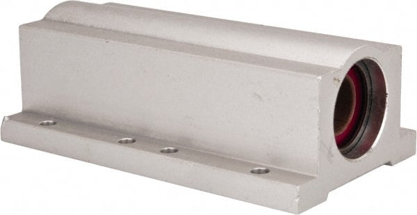 Pacific Bearing - 1/2" ID, 3-1/2" OAL x 1-1/4" OAH Closed Twin Pillow Block - 3-1/2 Inch Overall Length x 1-1/4 Inch Overall Height x 2 Inch Width, - Exact Tooling