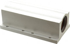 Pacific Bearing - 1" ID, 6" OAL x 2.188" OAH Closed Twin Pillow Block - 6 Inch Overall Length x 2-3/16 Inch Overall Height x 3-1/4 Inch Width, - Exact Tooling