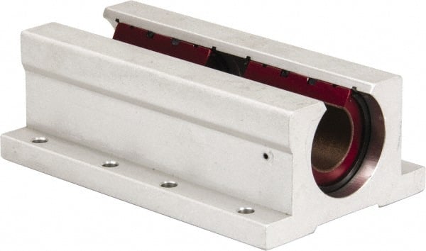Pacific Bearing - 3/4" ID, 4-1/2" OAL x 1-3/4" OAH Open Twin Pillow Block - 4-1/2 Inch Overall Length x 1-3/4 Inch Overall Height x 2-3/4 Inch Width, - Exact Tooling