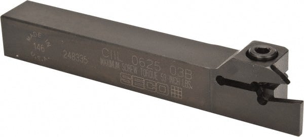 Seco - CIIL, Left Hand Cut, 5/8" Shank Height x 5/8" Shank Width, Indexable Turning Toolholder - 4-1/2" OAL, LC..1603.. Insert Compatibility, Series Multi-Directional Turning (MDT) - Exact Tooling