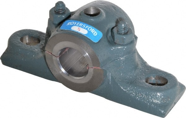 Made in USA - 4-1/4" OALSplit Bearing - Cast Iron - Exact Tooling