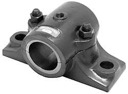 Made in USA - 7-1/2" OALSplit Bearing - Cast Iron - Exact Tooling