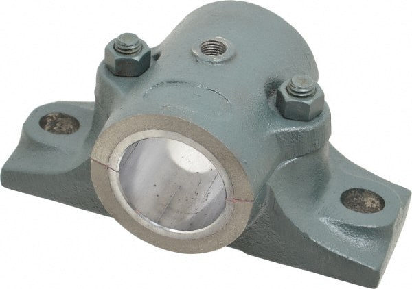 Made in USA - 7-1/2" OALSplit Bearing - Cast Iron - Exact Tooling