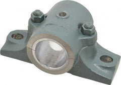 Made in USA - 7-1/2" OALSplit Bearing - Cast Iron - Exact Tooling