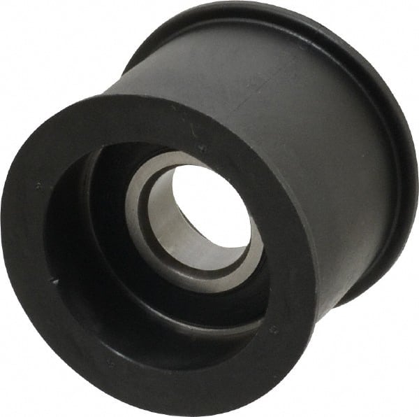 Fenner Drives - 17 Inside x 2.07" Outside Diam, 1.37" Wide Pulley Slot, Glass Reinforced Nylon Idler Pulley - For Use with Flat Belts, 1-1/8" Wide - Exact Tooling
