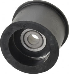 Fenner Drives - 3/8 Inside x 2.07" Outside Diam, 1.37" Wide Pulley Slot, Glass Reinforced Nylon Idler Pulley - For Use with Flat Belts, 1-1/8" Wide - Exact Tooling
