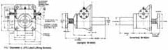 Duff-Norton - 5 Ton Capacity, 24" Lift Height, Upright Mechanical Screw Actuator - Top Plate - Exact Tooling